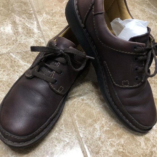 Clarks Nature II brown shoes used, size 45