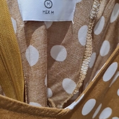 Compañia Fantastica polka dot dress, size M, zipper back
