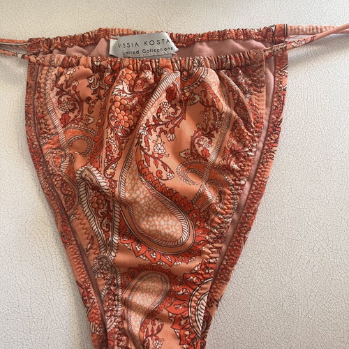 Vassia Kostara limited edition women's swimsuit like new, red and orange