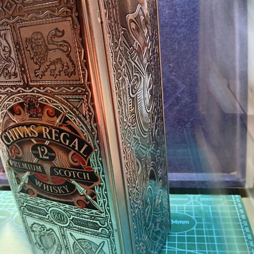 Collectible metal box for Chivas Regal whisky bottle like new