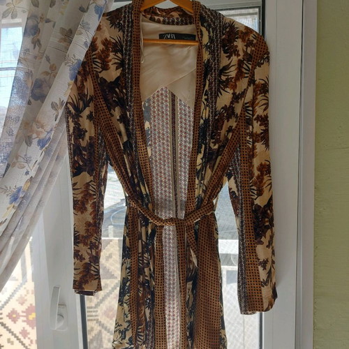 Zara blaiser used, dress and jacket with belt