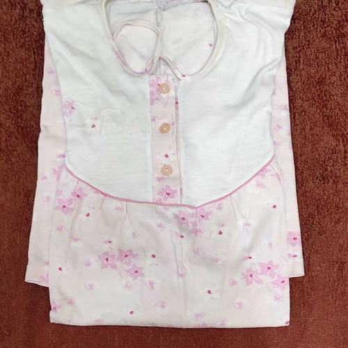 Cotton nightgowns long sleeve pack of 3, like new, pink and purple