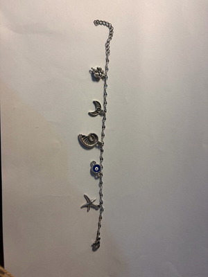 Bracelet handmade new silver with stainless steel elements