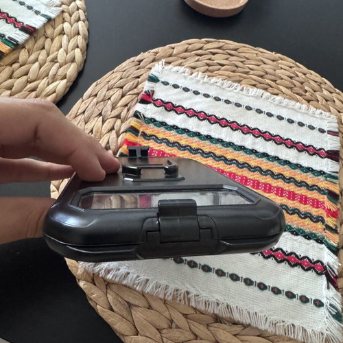 Waterproof mobile phone case for bike handlebar used