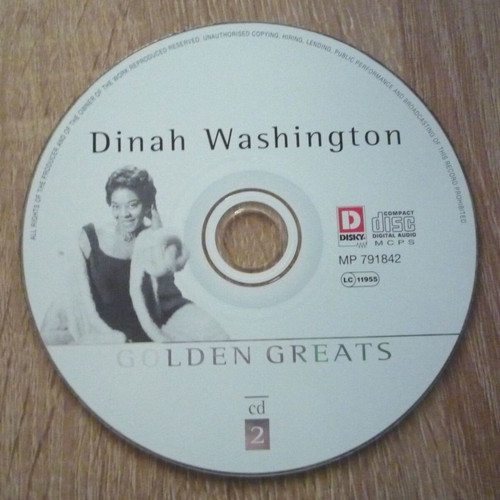 Dinah Washington Golden Greats 3 CD collection used, jazz