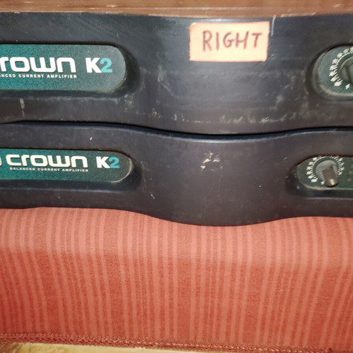 Crown K2 Balanced Current Amplifier used, legendary power amp