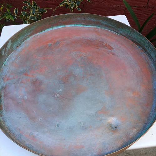 Copper baking tray used 52 cm x 5 cm from previous century