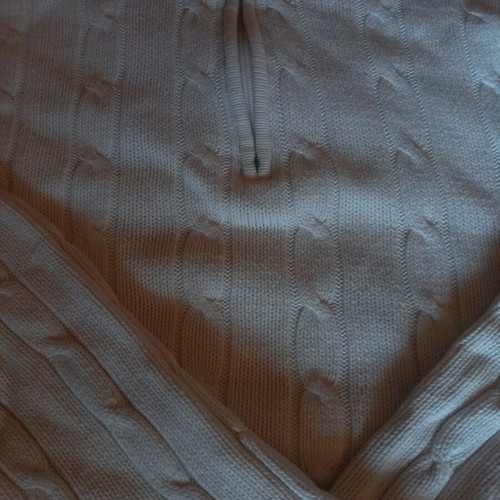 White sweater XL like new with thick knit