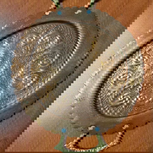 Χάλκινος δίσκος μεταχειρισμένος, διάμετρος 18εκ.