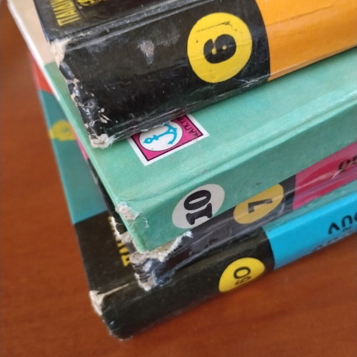 Old children's books used with visible wear