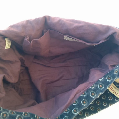 Nice Things women's crossbody shoulder bag new blue-purple velvet