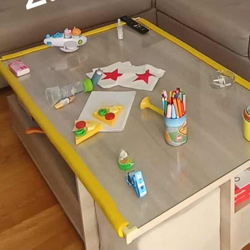 Coffee table like new with two drawers and two stools 120×72×40.5