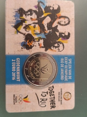 Coincard Belgium 2016 Rio καινούργιο, τιράζ 360000