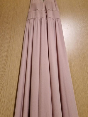 Maxi dress like new, rotten apple color, size M, guipure lace