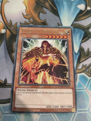 Majesty's Fiend Yu-Gi-Oh! card like new, rare