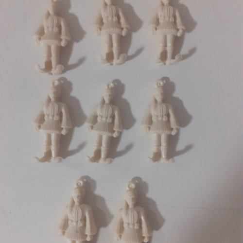 Rubber Evzones Athens figures, set of 7