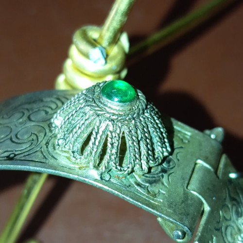 Bracelet No.1 like new, collectible with stones, possibly African