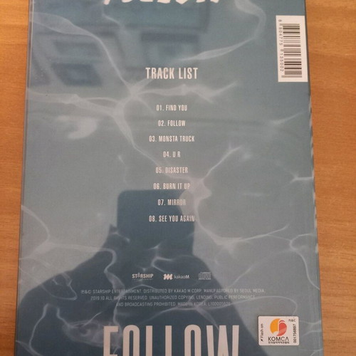 Monsta X Follow like new with Jooheon and IM photocard