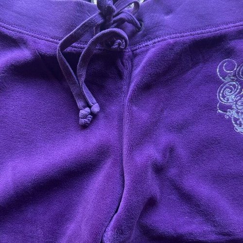 Juicy Couture velour pants small like new, purple