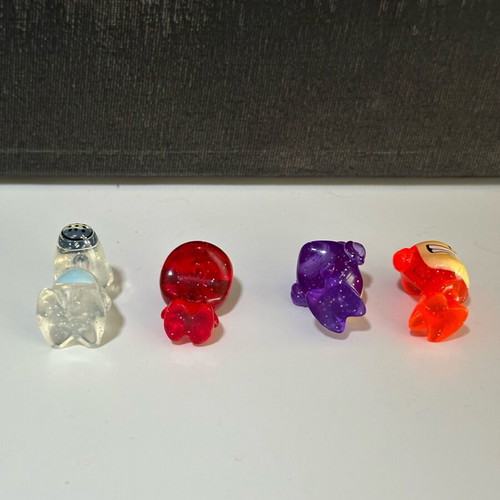 Gogo’s Crazy Bones glitter translucent collectible set like new