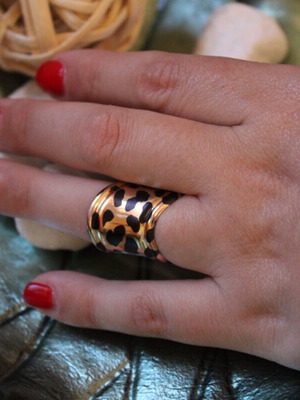Ring leopard print new
