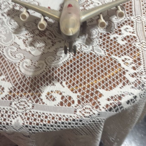 Olympic Boeing 707 model airplane used collectible