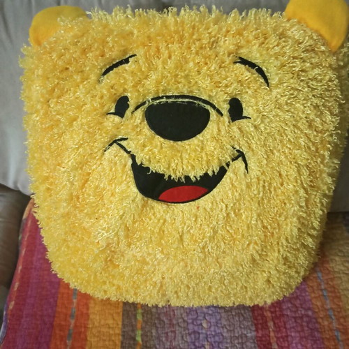 Children's decorative pillow covers used, set of 6 with Elmo and Winnie the Pooh