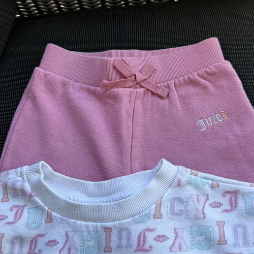 Juice Couture set for 4-year-old girls, like new, white and pink