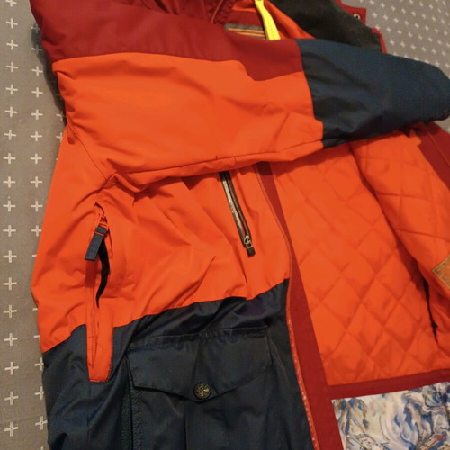 Brunotti men's jacket used, size L, blue-red-bordeaux