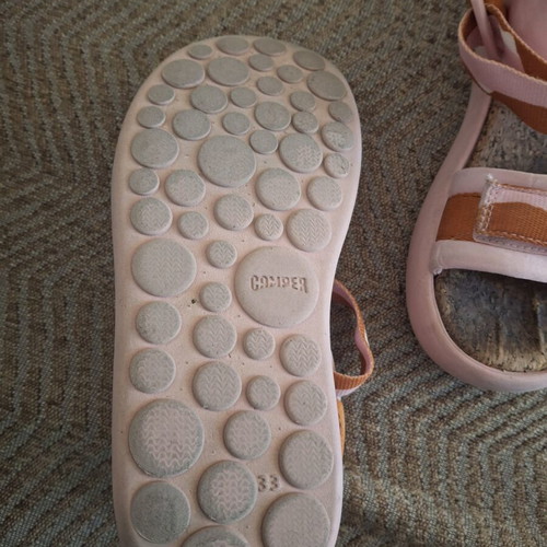 Camper sandals for girls used, size 33, anatomical