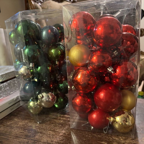 Christmas balls two packs like new