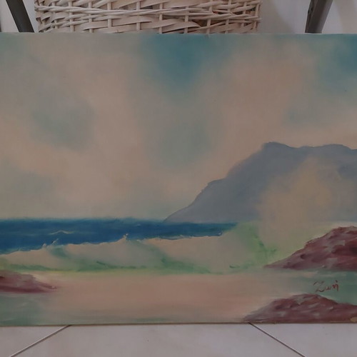 Painting Sea by amateur artist like new