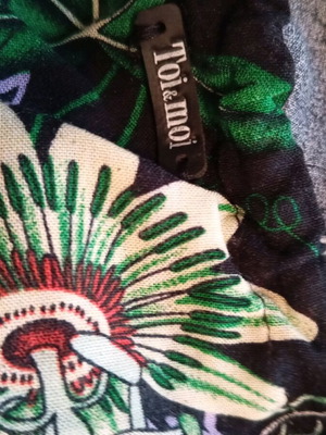 Toi&Moi dress like new, cotton multicolor with elastic waist