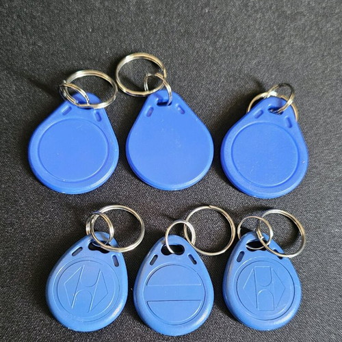 RFID Magnetic Access Tag Keychain new, blue