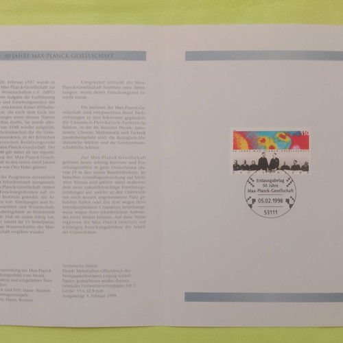 Germany 1998 First Day Cover Stamp Bonn