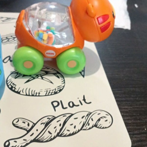 Toy car with balls used