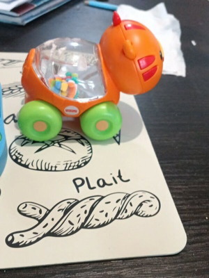 Toy car with balls used