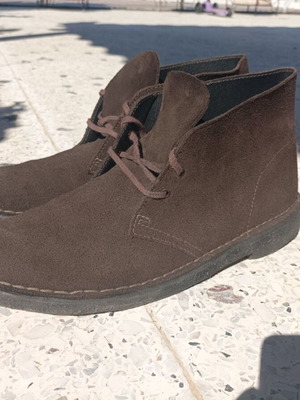 Clarks Originals boots used, size 45, brown