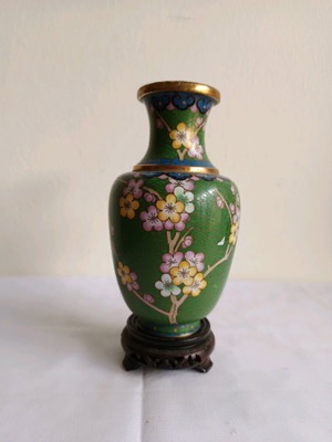 Βάζο Cloisonne μεταχειρισμένο σε πολύ καλή κατάσταση