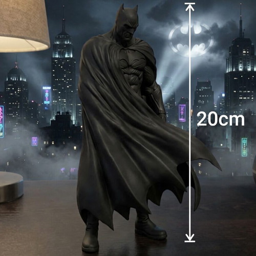 Batman Collectible Figure new, 3D printed 20cm, black premium filament