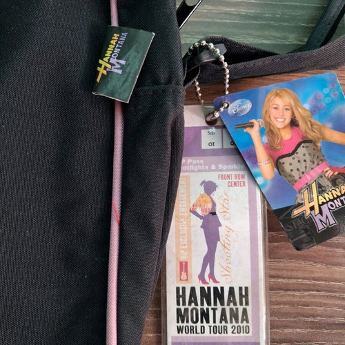 Vintage Hannah Montana 2010 Collectible Bag New with VIP Pass Tag