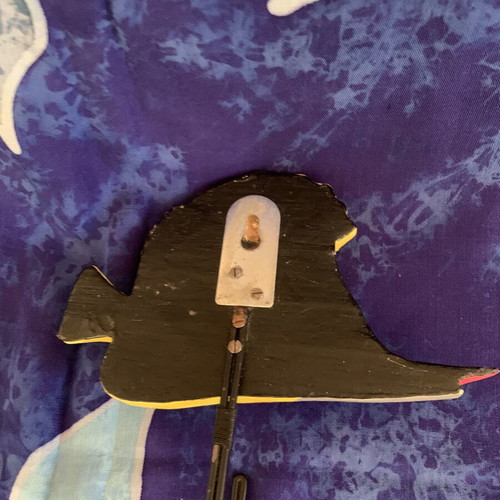 Handmade wooden fish wall hook new, tropical colors