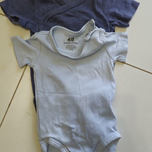 H&M summer bodysuits like new, size up to 62cm