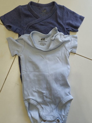 H&M summer bodysuits like new, size up to 62cm