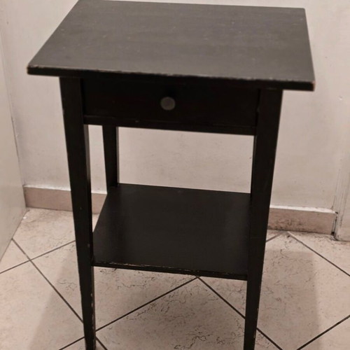Ikea Hermes nightstand wooden wenge used