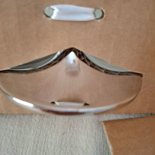 Champagne glasses new, pair with elegant neck design