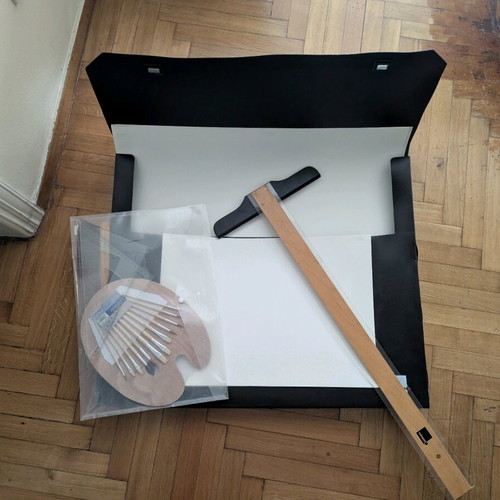 Bag for architectural and linear drawing like new with drawing tools