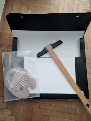 Bag for architectural and linear drawing like new with drawing tools
