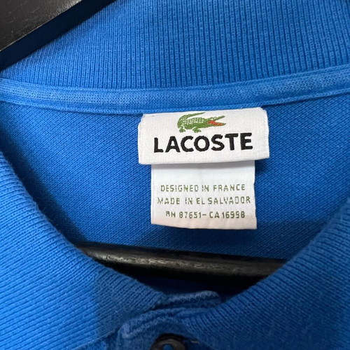 Lacoste blue polo shirt size L like new