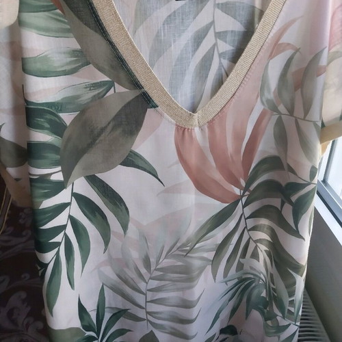Extyn blouse new, white and beige, size L - XL